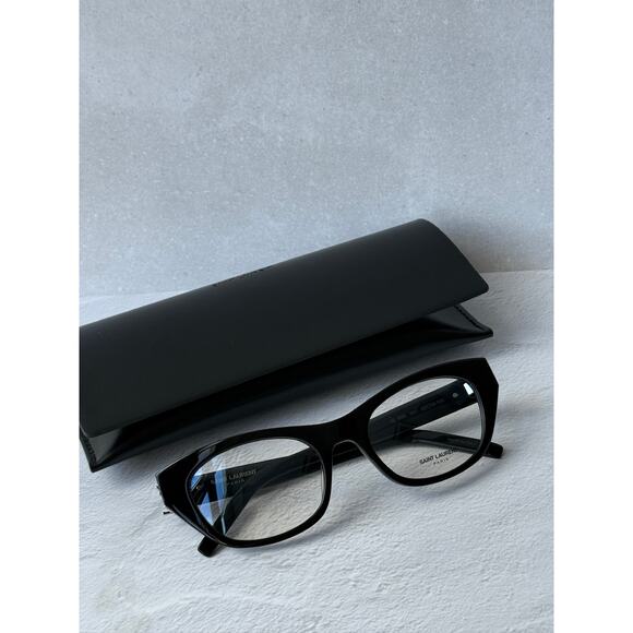 NEW Saint Laurent SLM80 Cat Eye Optical Frames in Black main image 6